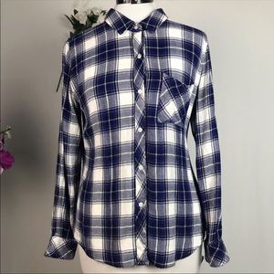 Rails plaid button down